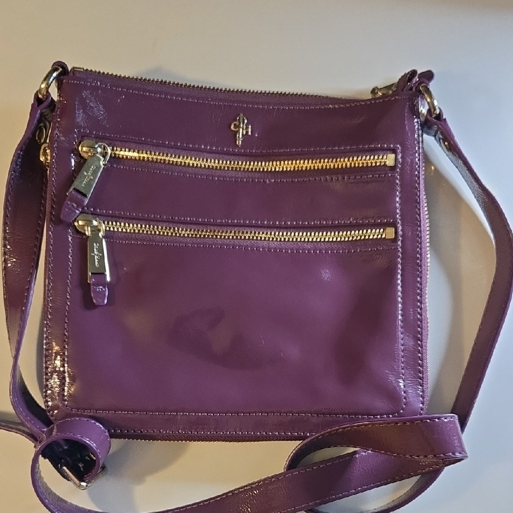 Cole Haan Glossy Purple Crossbody Bag